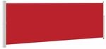 vidaXL Ausziehbare Seitenmarkise 160x500 cm Rot 45463