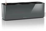 Lechuza&reg; Pflanzgef&auml;&szlig; Cube Glossy Triple Anthrazit highgloss 40 cm x 14 cm