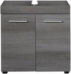 Trendteam Waschbeckenunterschrank RunnerMoon Rauchsilber 58 cm