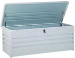 Beliani Truhe CEBROSA Hellgrau 70x165x67