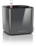 Lechuza&reg; Pflanzgef&auml;&szlig; Cube Glossy 14 Anthrazit highgloss 14 cm x 14 cm