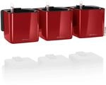 Lechuza&reg; Pflanzgef&auml;&szlig;e Green Wall Home Kit Glossy Set Scarlet Rot highgloss