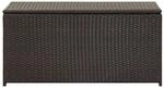 vidaXL Gartenbox Poly Rattan 100x50x50 cm Braun