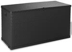 vidaXL Garten-Aufbewahrungsbox Anthrazit 120x56x63 cm PP Rattan