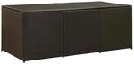 vidaXL Gartenbox Poly Rattan 180x90x70 cm Braun 46478