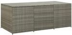 vidaXL Gartenbox Poly Rattan 180x90x75 cm Grau