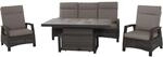Siena Garden 3er Sofa Corido Charcoalgrey 87 cm x 206 cm x 103cm