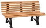 Blome-Tillmann 3er-Bank Helgoland 64 cm x 150 cm x 80 cm Holzoptik
