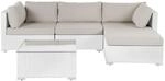 Beliani Lounge Set SANO Sandbeige 159x245x64