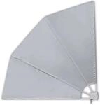 vidaXL Faltbarer Balkonf&auml;cher Grau 210&times;210 cm 41573