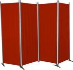 Angerer Paravent 4-tlg. Swingtex Bordeaux