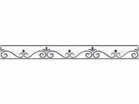 Bricoflor Tapete Französische Lilie Ornament Tapetenbordüre in Schwarz Weiß 