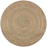 vidaXL Teppich Jute Geflochten 150 cm Rund 245338