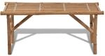 vidaXL Gartenbank Klappbar 118 cm Bambus
