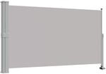 vidaXL Ausziehbare Seitenmarkise 140x300 cm Grau 45192
