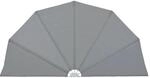 vidaXL Faltbarer Terrassen-Seitenf&auml;cher Grau 160 cm 44575