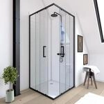 baliv Eckdusche Factory 90 cm x 90 cm x 200 cm Sicherheitsglas