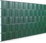 Floraworld PVC-Sichtschutzstreifen Gr&uuml;n H&ouml;he 19 cm L&auml;nge 201,5 cm 5 Streifen