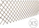 vidaXL Weidenzaun 5 Stk 180x90 cm 140395