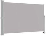 vidaXL Einziehbare Seitenmarkise 160x300 cm Grau 45195