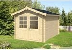 Alpholz Gartenhaus Bremen-28 C Satteldach Unbehandelt 230 cm x 374 cm
