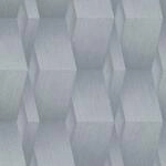 Bricoflor 3D Tapete Silber Grau Moderne Vliestapete Geometrisch Metallic Wandtapete
