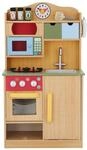 Teamson Kids Little Chef Florence Klassik Interaktive Spielk&uuml;che Holzmaserung