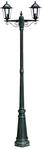 vidaXL Gartenlaterne 2 Flammig 215 cm Dunkelgr&uuml;n/Schwarz Aluminium 40247