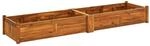vidaXL Garten-Hochbeet Akazienholz 200x50x25 cm 656681