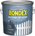 Bondex Holzfarbe f&uuml;r Aussen Wei&szlig; seidenmatt 2,5 L