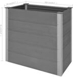 vidaXL Garten-Hochbeet WPC 100 x 50 x 91 cm Grau 658668