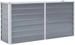 vidaXL Garten-Hochbeet Stahl 160x40x77 cm Grau 659813