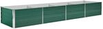 vidaXL Garten-Hochbeet Verzinkter Stahl 320x80x45 cm Gr&uuml;n 44847