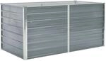 vidaXL Hochbeet 160 x 80 x 77 cm Verzinkter Stahl Grau 42404