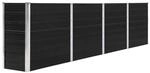 vidaXL Hochbeet 320 x 40 x 77 cm Stahl Anthrazit 661665