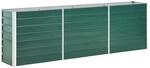 vidaXL Garten-Hochbeet Verzinkter Stahl 240x40x77 cm Gr&uuml;n 47041