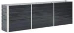 vidaXL Garten-Hochbeet Verzinkter Stahl 240 x 40 x 77 cm Anthrazit 47043