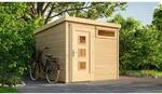 Weka Holz-Gartenhaus Flachdach Unbehandelt 308 cm x 313 cm