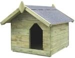 vidaXL Hundeh&uuml;tte mit Dach Impr&auml;gniertes Kiefernholz 45149