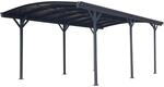 Westmann Rundbogen-Einzelcarport Anthrazit 300 cm x 505 cm