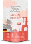 Mjamjam Nassfutter Quetschie Mahlzeit mit Leckeren Herzen 125 g