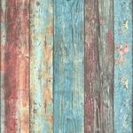 Bricoflor Bunte Tapete in Holzoptik Vintage Tapete Im Maritimen Stil Vliestapete Im