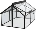 Vitavia Fr&uuml;hbeet Gaia Jumbo ESG 3 mm Schwarz 83 cm x 119 cm x 72 cm