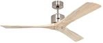 CASAFAN Deckenventilator Macau mit Fernbedienung Chrom - Holz Natur 132 cm