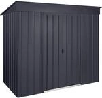 Globel Metall-Ger&auml;tehaus Skillion 84 B x T: 234 cm x 113 cm Anthrazit