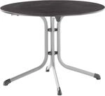Sieger Klapptisch 3145-50 Rund Silber/Graphit 100 cm x 100 cm