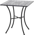 Siena Garden Gartentisch Como Quadratisch Grau 60 cm x 60 cm