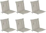Beautissu Loft NL Niederlehner 100x50x6cm Hellgrau 6tlg