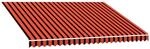 vidaXL Markisenbespannung Canvas Orange & Braun 350x250 cm 145723