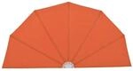 vidaXL Faltbarer Terrassen-Seitenf&auml;cher Terracotta-Rot 200 cm 44580
